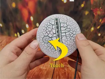 

10pcs/lot 3d Night Light Touch / Remote Crack Base Custom Acrylic sheet Please Contact us For Your Request