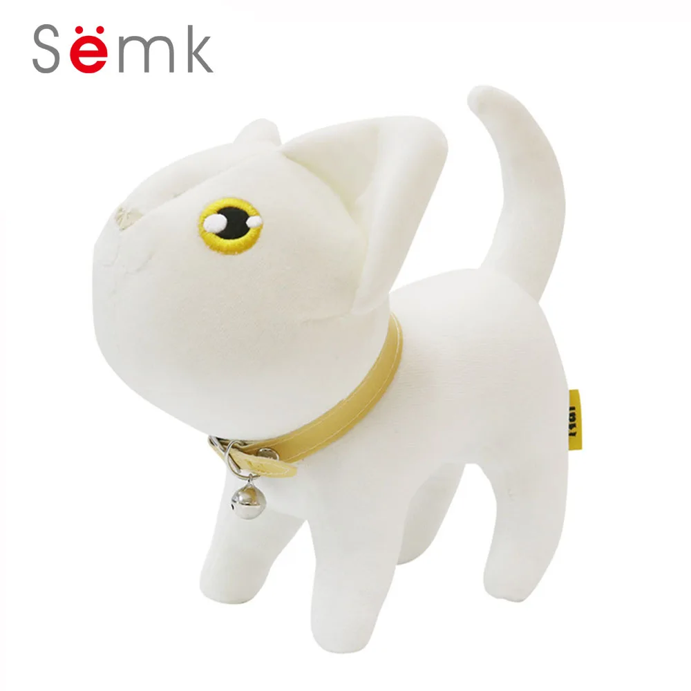 

Semk Kawaii Plush Cat Baby Doll Plush Stuffed Animals Soft Toys for Children Birthday Gift 21cm Home Decoration Soft Pillows