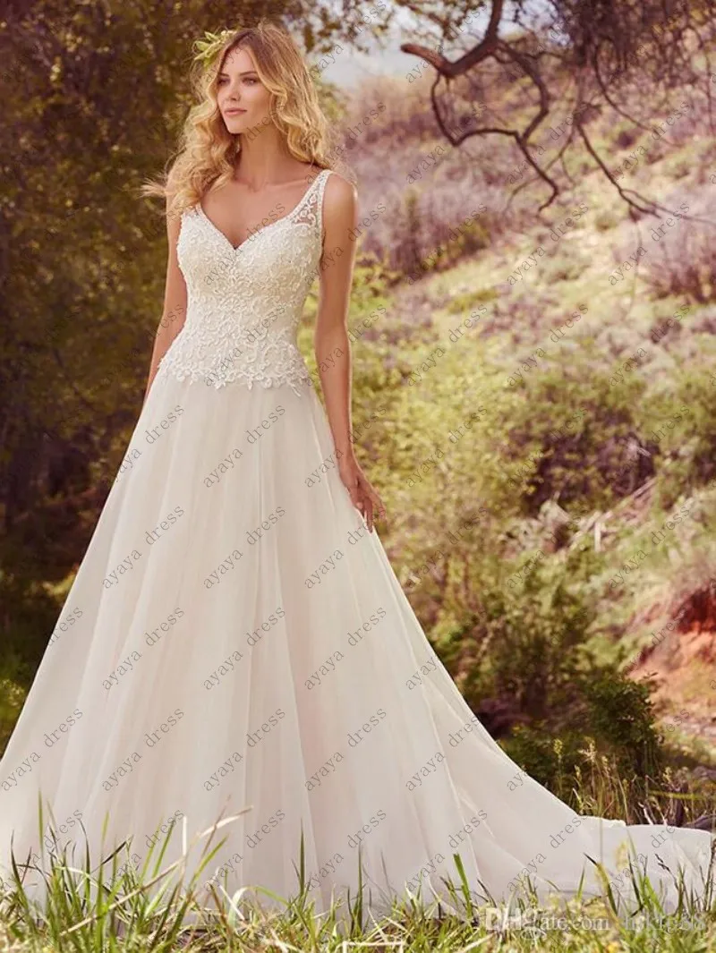 conew_new-lace-applique-wedding-dresses-beaded-illusion-straps-v-neckline-and-v-back-bridal-ball-gowns-a-line-wedding-dress