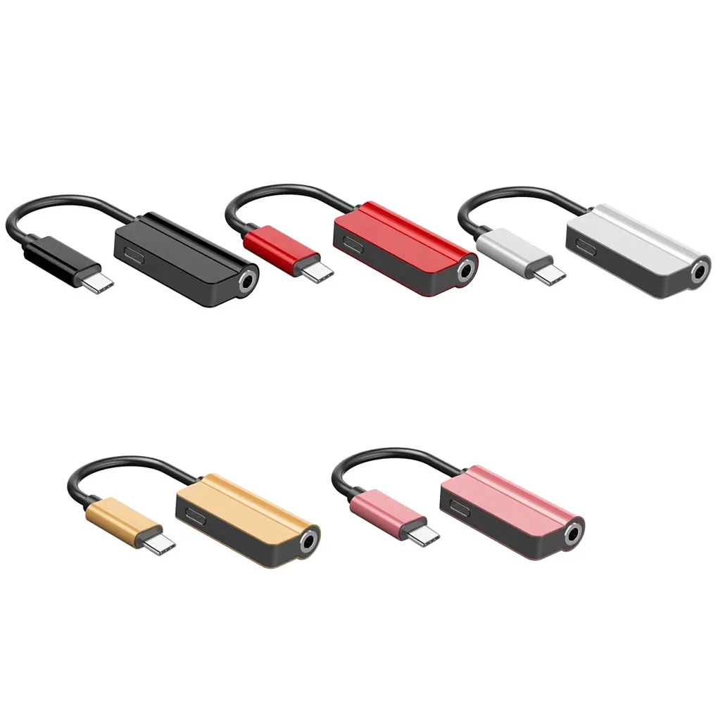 

Audio Adaptor Line Cable Type-C USB C Charging Port 3.5mm Jack Earphone Interface Line Control