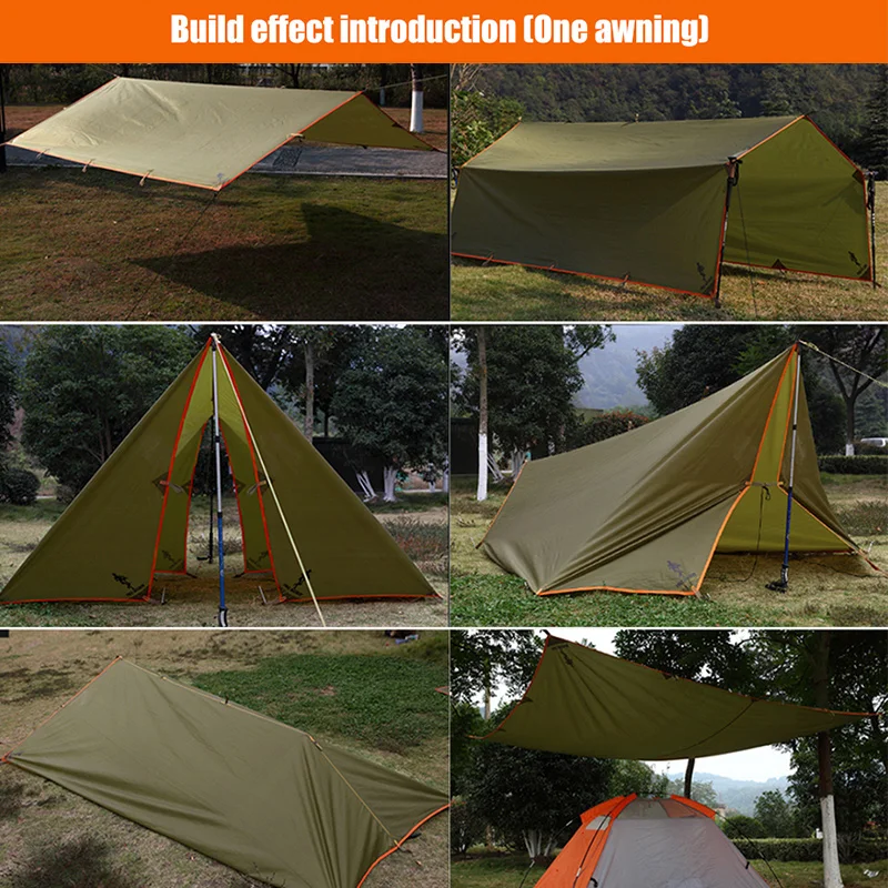 FREE SOLDIER Многофункциональная складная переносная палатка и дождезащитный тент защиты от солнца “ тот, кто выживает”