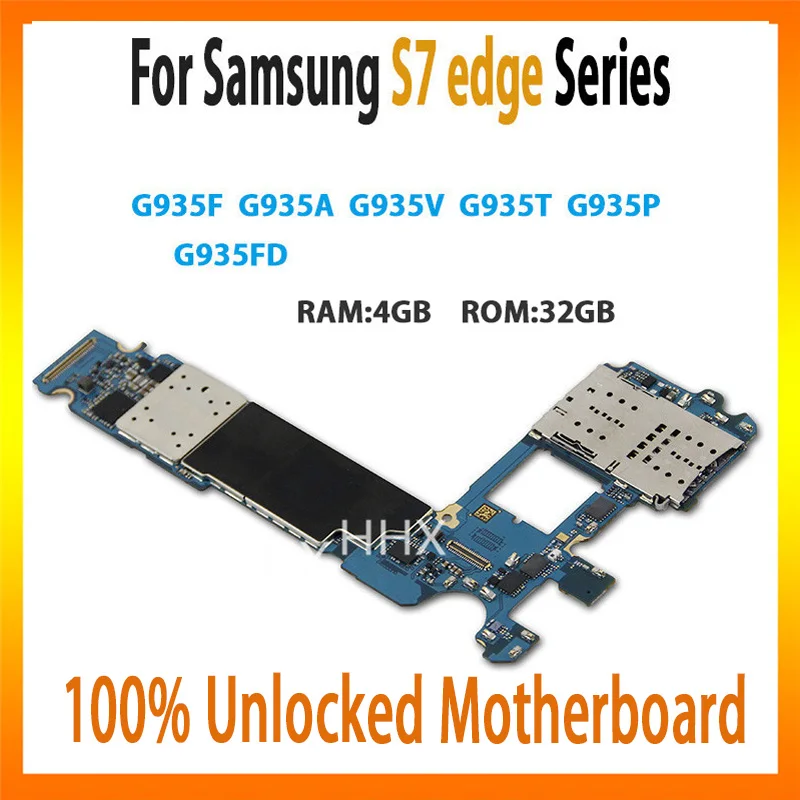 

32GB Original motherboard unlock for Samsung Galaxy S7 edge G935F G935A G935V G935T G935P G935FD with chips mainboard