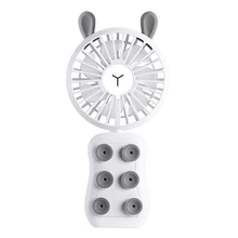 Usb Portable Mini Rechargeable Handheld Fan Silicone Suction Cup Can Be Used For Mobile Phone Bracket Fan