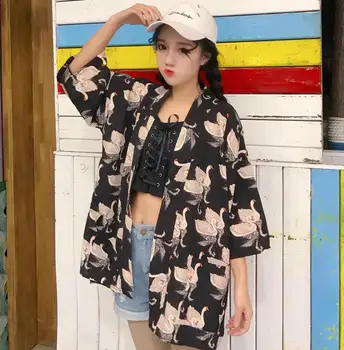 

Summer 2019 women blouse and tops women long sleeve cardigan kimono cardigan hot sale traditional japanese kimonos
