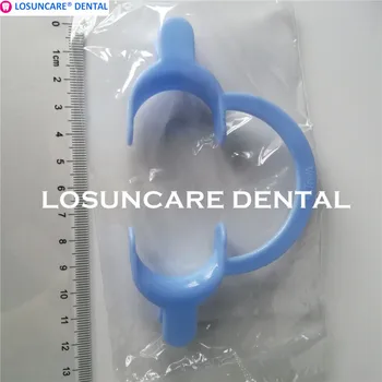 

LOSUNCARE 2PCS Cheek Retractor Orthodontic C Shape Open Mouth Gag Intraoral Cheek Lip Retractor for teeth whitening with handle