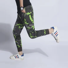 Новое поступление Военные хлопковые брюки Карго повседневные шаровары длиной до щиколотки свободные удобные камуфляжные мужские джоггеры MQ575