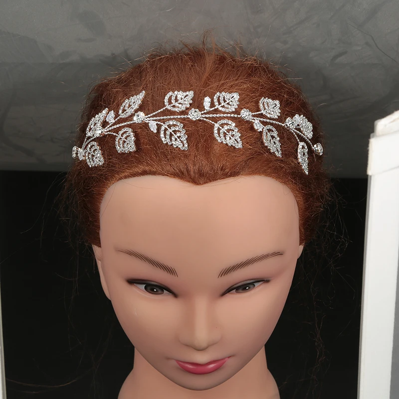 Diademi E Corone Di Hadiyana Nuovo Di Modo D'Avanguardia Di Disegno Semplice Di Lusso Accessori Per Capelli Per Le Donne Anniversario Di Matrimonio Bc