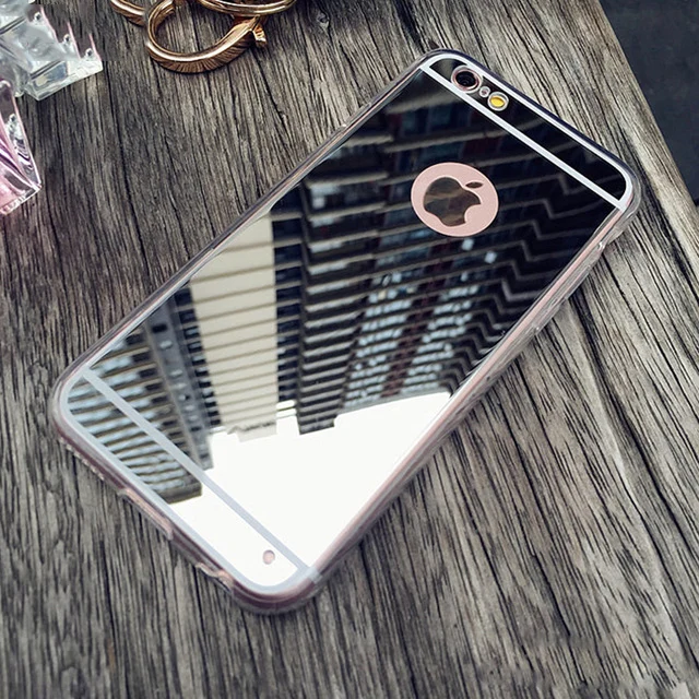 

Luxury Mirror Soft TPU Back Cover Case For iPhone 6 S 6S 7 Plus 6Plus 7Plus 8Plus X XS Max XR 5 5S SE Coque Shell Casing