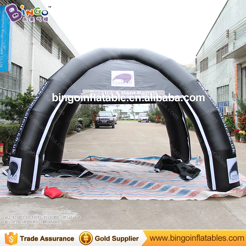  Free Shipping four legs type 5 Meters dia Inflatable spider Tent with transparent door blow up tent