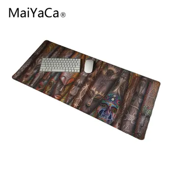 

MaiYaCa Hot Selling Exclusive Design Masks Painting Art African masks Mouse Pad LOL Gaming Team LOGO E-Sport Game Mousepad