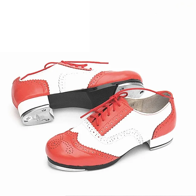 Обувь из натуральной кожи обувь женщина Обувь для танцев Алюминий плиты водопроводной воды Обувь для танцев для Для женщин, занятия спортом и мозаика, туфли кроссовки Для женщин - Цвет: red white women