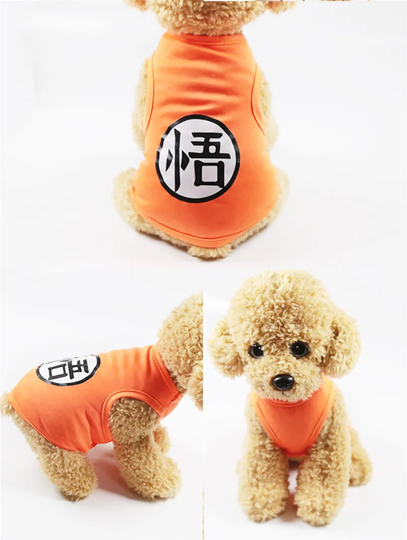 Cute puppy clothes small dog shirt cotton polyester dog vest Summer print Shirt Casual Vests For Small Pets XS-XXL