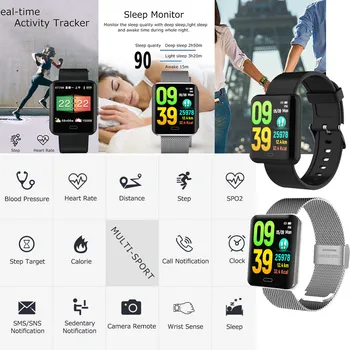 

Smart Watch Men Blood Pressure Heart Rate Tracker Sports SmartWatch Women Fitness Digital Wristwatch Multi-language Watches
