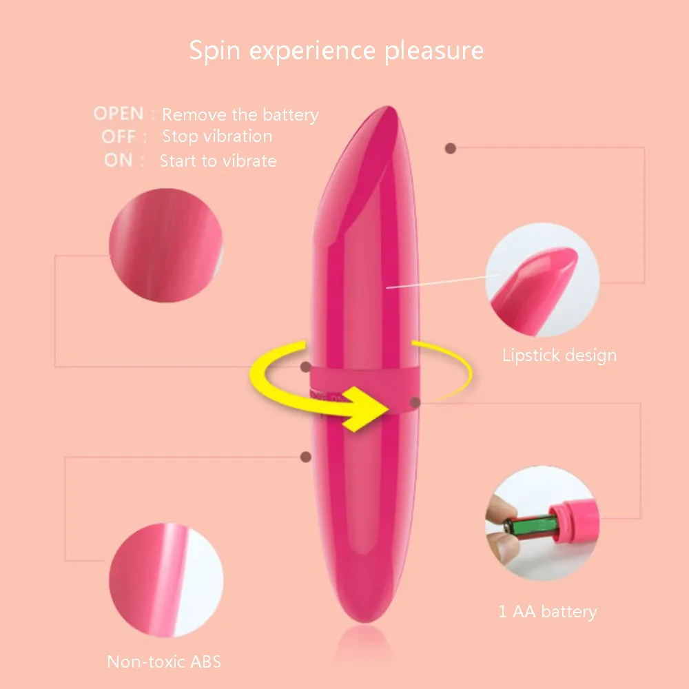 Lsexy Симпатичный мини вибратор Для женщин G Spot вибрационный клитора губная помада