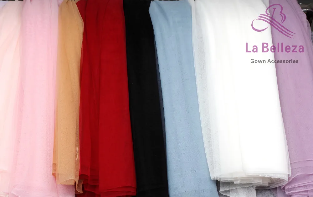 La Belleza 6" ширина тюль 95 цветов Высокое качество мягкая висячая сетка для подкладки/Фата невесты