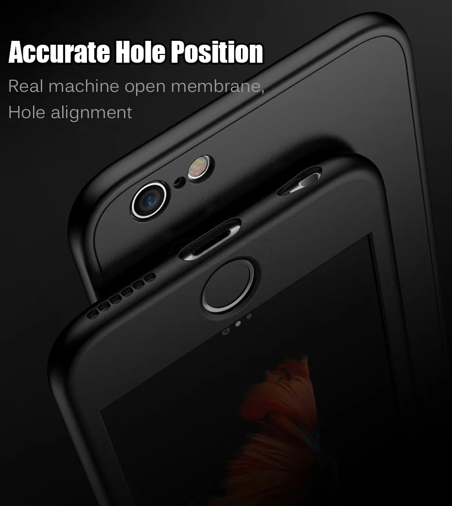 YAMIZOO Coque For iPhone 6 6s 8 7 Plus x Case Luxury 360 Degree Full Body Hard Phone Cases Back Cover For iPhone 7 Case Silicone (1)