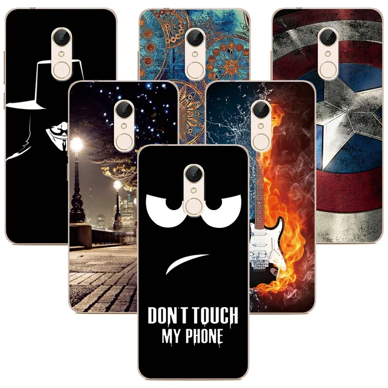 

For Redmi 5 Plus Case 5.99" Phone Back Cover Painted Cases For Redmi 5 5.7" Cover Protection Shell Back Fundas Case