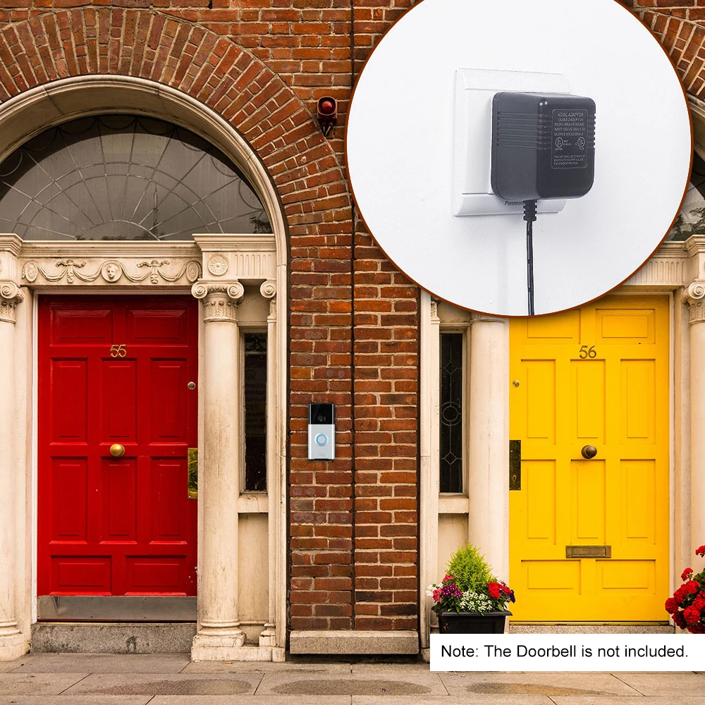 Адаптер питания для Ring Video Doorbell Pro, для Ring Video Doorbell, для Ring Video Doorbell 2, для Nest hello, кабель 6 м, черный