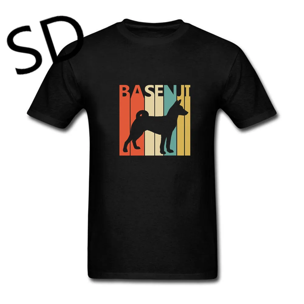 

Dropshipping graphic tees Men Vintage 1970s Basenji Dog Owner Gift T-Shirt Men Summer Tops Dog Lover Clothing Oversize Hombre