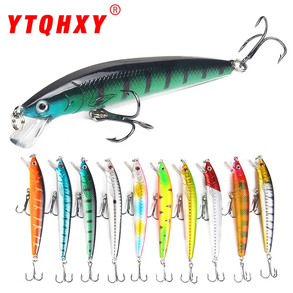 

1PCS Popular Minnow Fishing Lure 10cm Floating Hard Wobbler Crankbait 3D Eyes Artificial Bait Trout Pike Carp Fishing#20