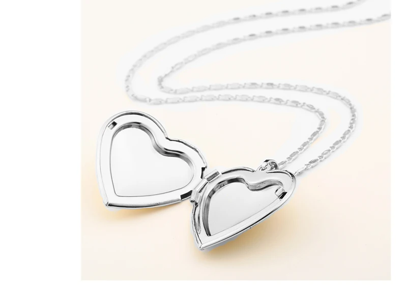 Bohemian Gold Pendant Necklace Women Long Heart Locket Necklace Open Photo Frame Memory Friendship Necklaces Fashion Jewelry (5)