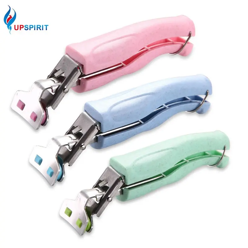 

Upspirit Clip Clamp with Wheat Straw Handle Microwave Oven Gripper Heat Resistant Pots Pan Gripper Non-slip Bowl Dishes Clamp