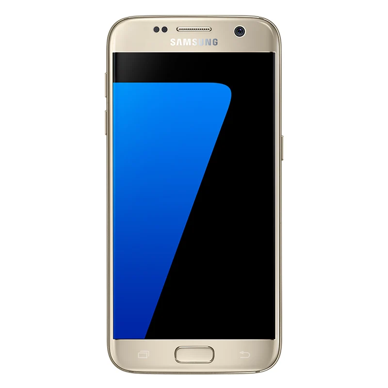 Samsung Galaxy S7 четырехъядерный 5,1 дюймов 4G ram 32G rom LTE 4G 12MP камера 3000mAh 1440x2560 разблокированный мобильный телефон Android