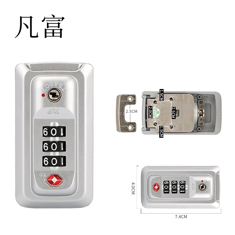 

Aluminum frame locks Digit Number Code Password Padlock Combination Padlock security for Luggage Zinc Alloy material code lock
