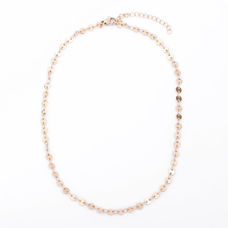 Women Choker Necklace Coin Layer Trendy Dainty Chain beaded Boho Beach Simple Delicate Handmade Gold Jewelry Gift | Украшения и