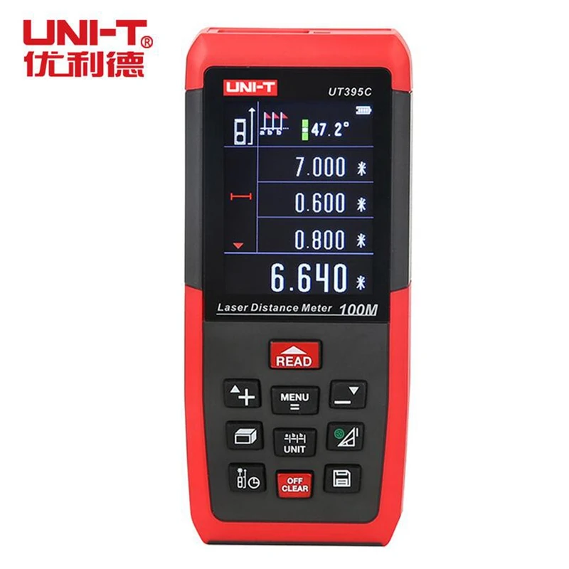 UNI T UT395C 100M Laser Distance Meter Rangefinder Lofting test Area-volume-Angle hunting Tool PC Software Data Storage USB Con UNI T UT395C 100M Laser Distance Meter Rangefinder Lofting test Area-volume-Angle hunting Tool PC Software Data Storage USB Con