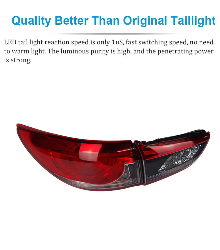 Clearance Car Styling LED Tail Lamp for Mazda 6 Tail Lights 2014-2018 for Atenza Rear Light DRL+Turn Signal+Brake+Reverse LED lights 2