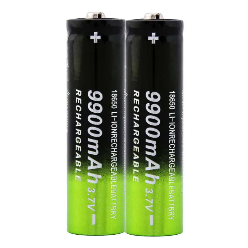 GTF 18650 аккумуляторная батарея 3,7 V 18650 9900mAh емкость литий-ионная аккумуляторная батарея для фонарика факел батарея подарок - Цвет: 2PCS