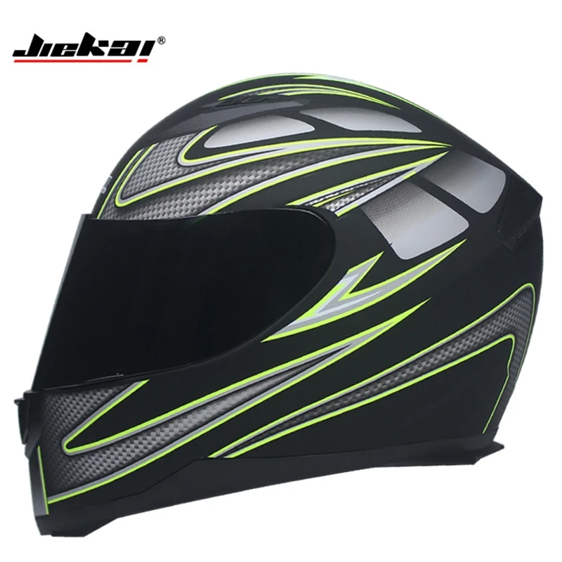 JIEKAI moto rcycle шлем DOT Высокое качество полное лицо беговые шлемы capacete cascos para moto - Цвет: c1