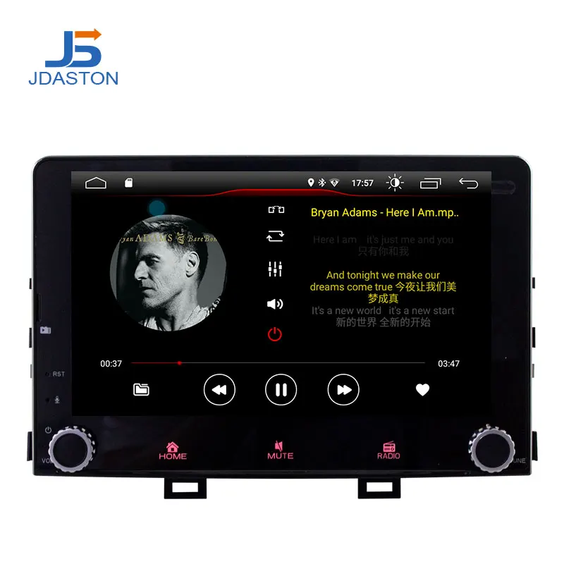 Автомобильный DVD плеер JDASTON Android 10 для KIA RIO 2017 2018 1 Din радио GPS навигация стерео Wi Fi