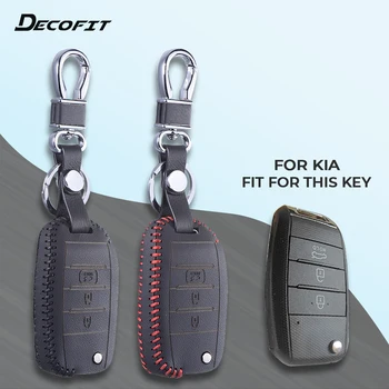 

Car Key Cover for Kia Sportage K2 K3 K4 K5 KX Ceed Sorento Cerato Optima Frote Leather Protection Shell keychain keycase