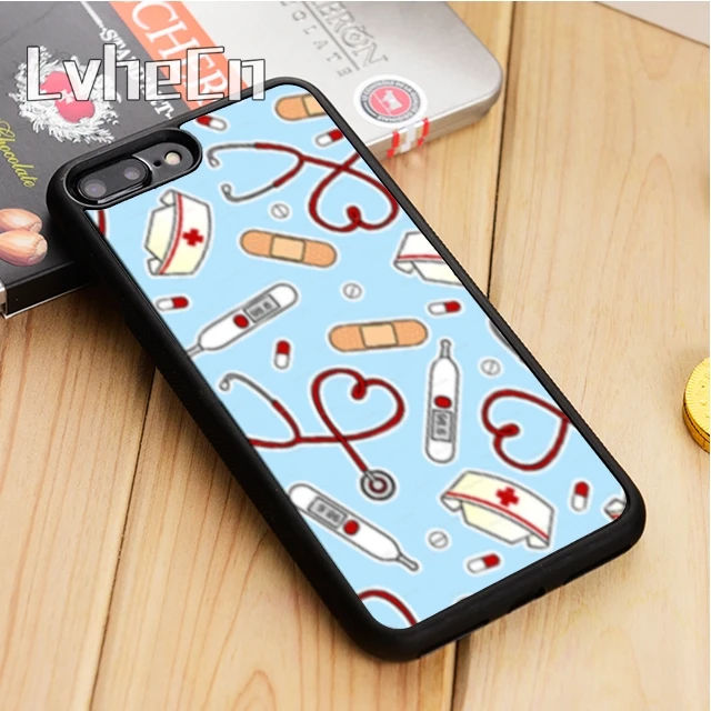 Новый чехол для телефона LvheCn с медицинской медсестрой и сердцем iPhone 5 6 6s 7 8 plus 11 12
