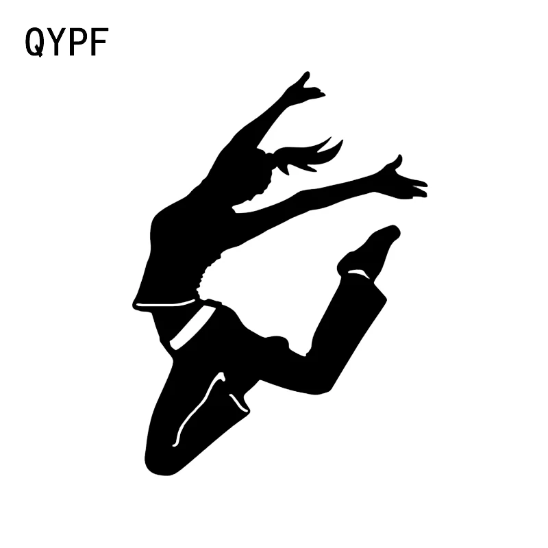QYPF 9 3*12 7 аэробные упражнения фитнес Балет Танцы Девушка Декор автомобиля стикер