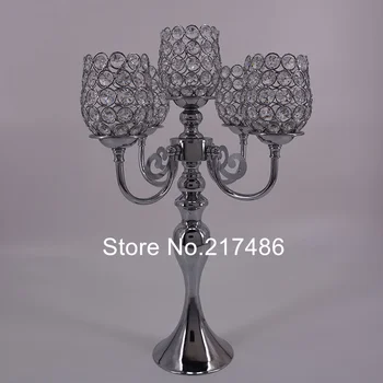 

new style beautiful crystal candlestick for weddings
