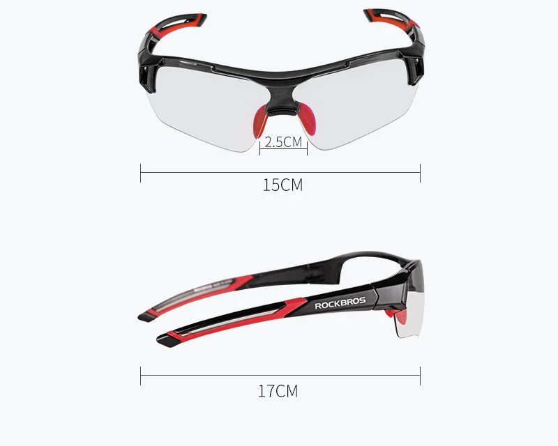 ROCKBROS Photochromic Bicycle Bike Glasses Outdoor Sports MTB Bicycle Cycling Bike Sunglasses Goggles Bike Eyewear Myopia Frame