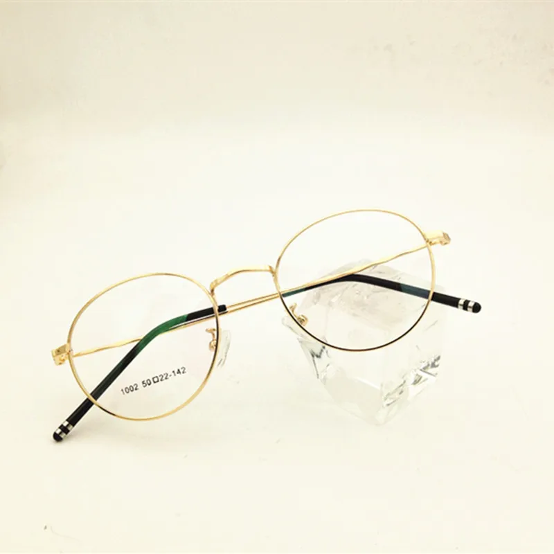 

Fashion Women finished myopia glasses lady small face Nearsighted Glasses metal oval frame prescription glasses -0.25 to -6.00