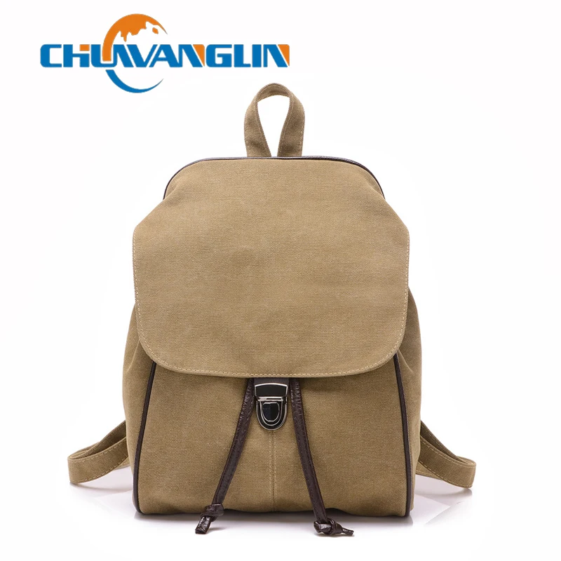 Женский холщовый рюкзак Chuwanglin Вместительная дорожная сумка для ноутбука