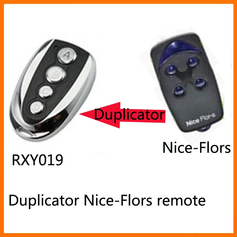 

high quality 433.92mhz duplicator Nice Flor-s rolling code remote free shipping