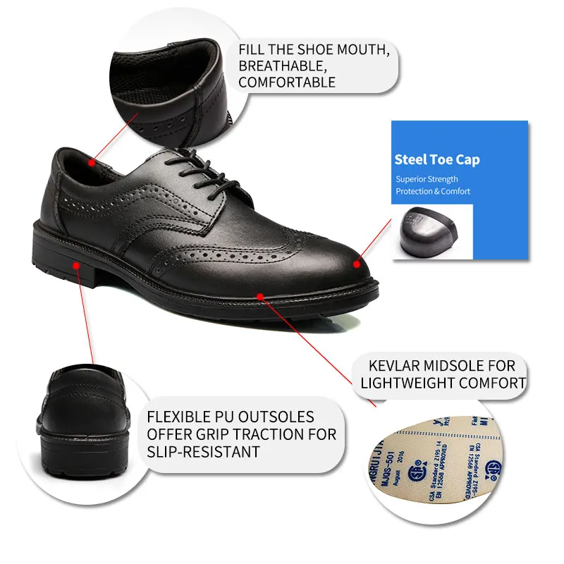 Рабочая обувь в стиле милитари; модная защитная обувь для мужчин; Нескользящая дышащая Светоотражающая черная Красивая Мужская обувь в деловом стиле