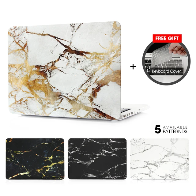 New Marble Stone Touch Bar Case For Apple macbook Air Pro Retina 11 12 13 15 laptop bag For Mac 13.3 inch + Gift Keyboard Cover
