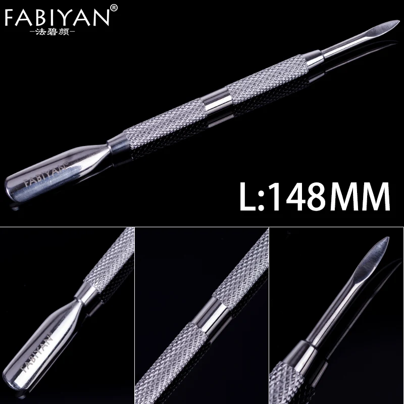 

Double Ends 2 Ways Stainless Steel Cuticle Remover Finger Dead Skin Pusher Manicure Metal Nail Art Care Tool Pedicure Cleaner