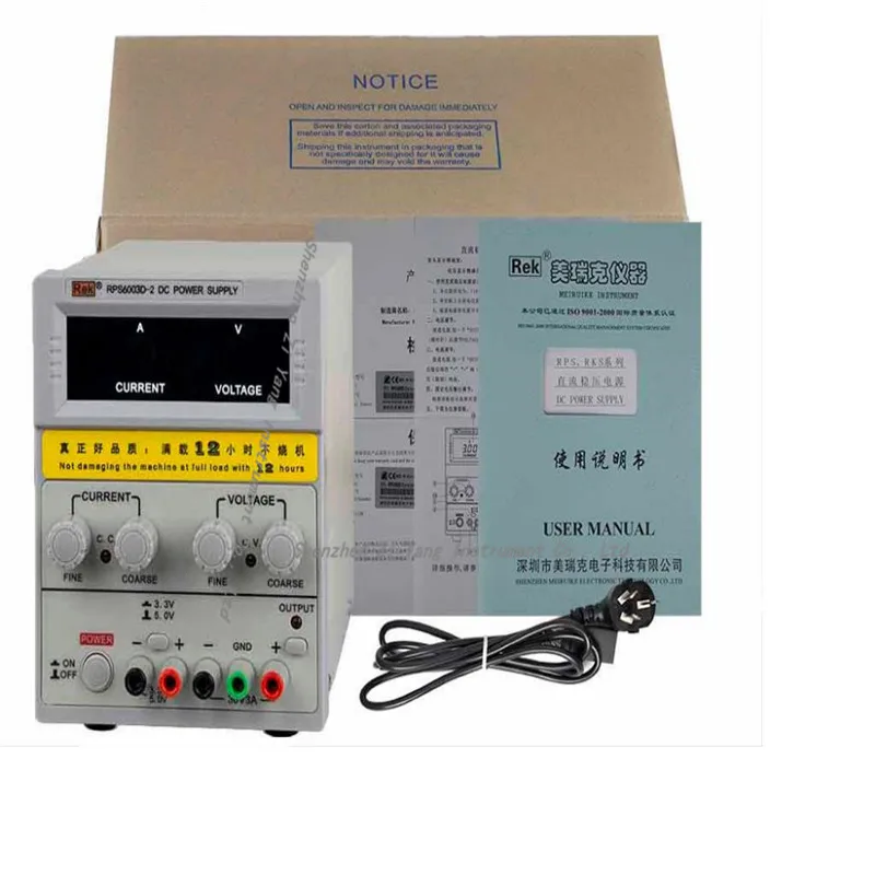 

RPS6003D-2 DC power supply 60V3A with 5V1A / 3V1A fixed output