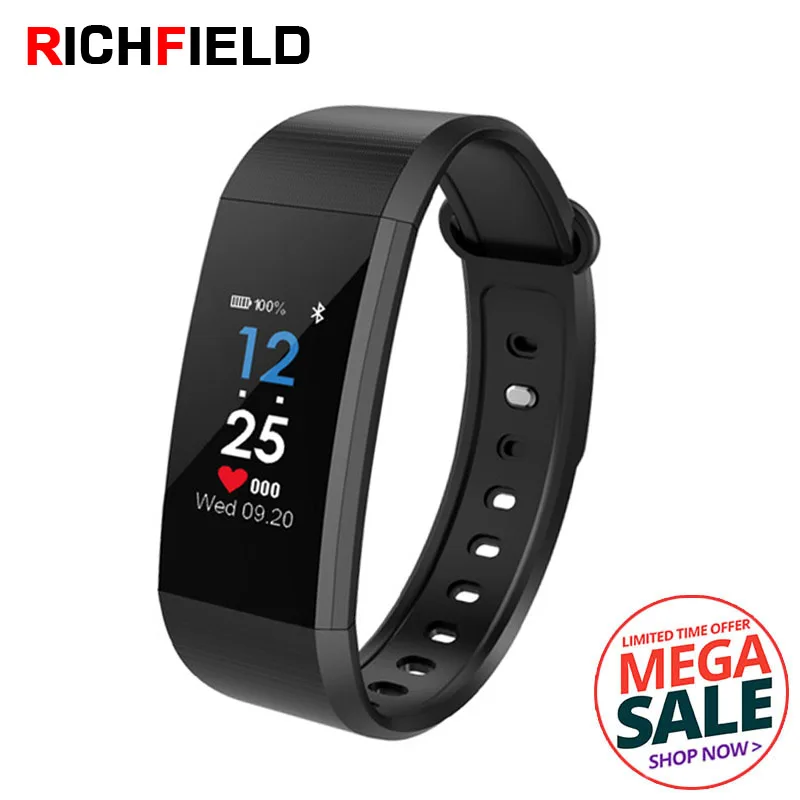 

RICHFIELD I9 Smart Bracelet IP68 Waterproof Fitness bracelet Blood Pressure Oxygen Measure Heart Rate Activity Tracker Smartband