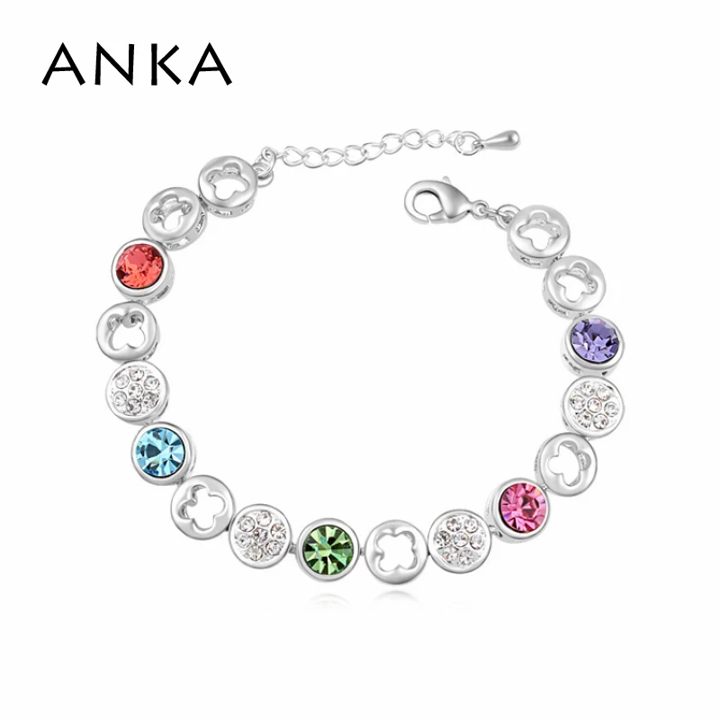 

ANKA Jewelry Rushed 2018 New Design For Mother's Gift Crystal Bracelet Fashion Charm Made With Czech Crystals #106911