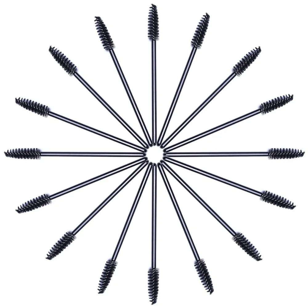 

Black Eyelashes Brushes 100pcs/lot Disposable High Quality Micro Eyelashes Brushes Mascara Wands Applicator