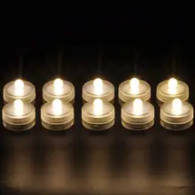 Kitosun 120 шт. мини Чай огни свечах погружной СВЕТОДИОДНЫЙ декоративные светильники для Свадебная вечеринка праздник Рождество украшения